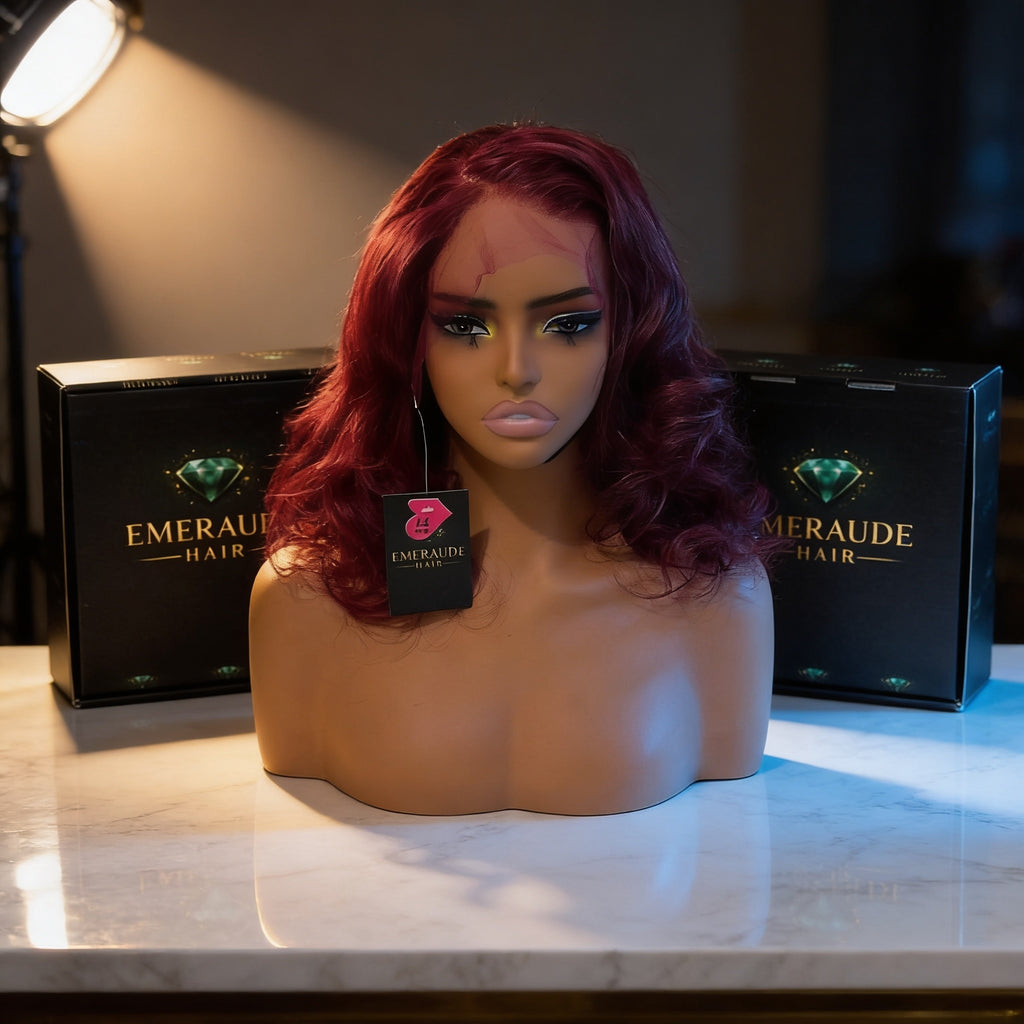 Lady Wig (burgundy)